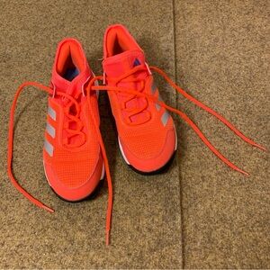 Adidas Adizero Ubersonic 4 Kid's Tennis Bright Orange Athletic Sneakers Shoes